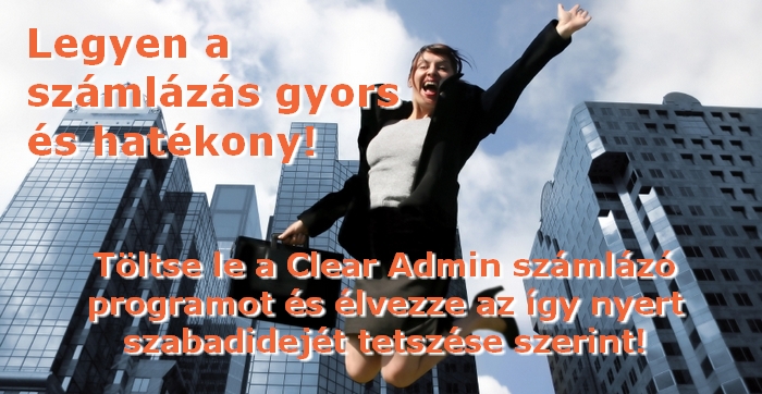 Clear Admin számlázó program